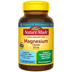 High Absorption Magnesium Citrate 250 mg Softgels