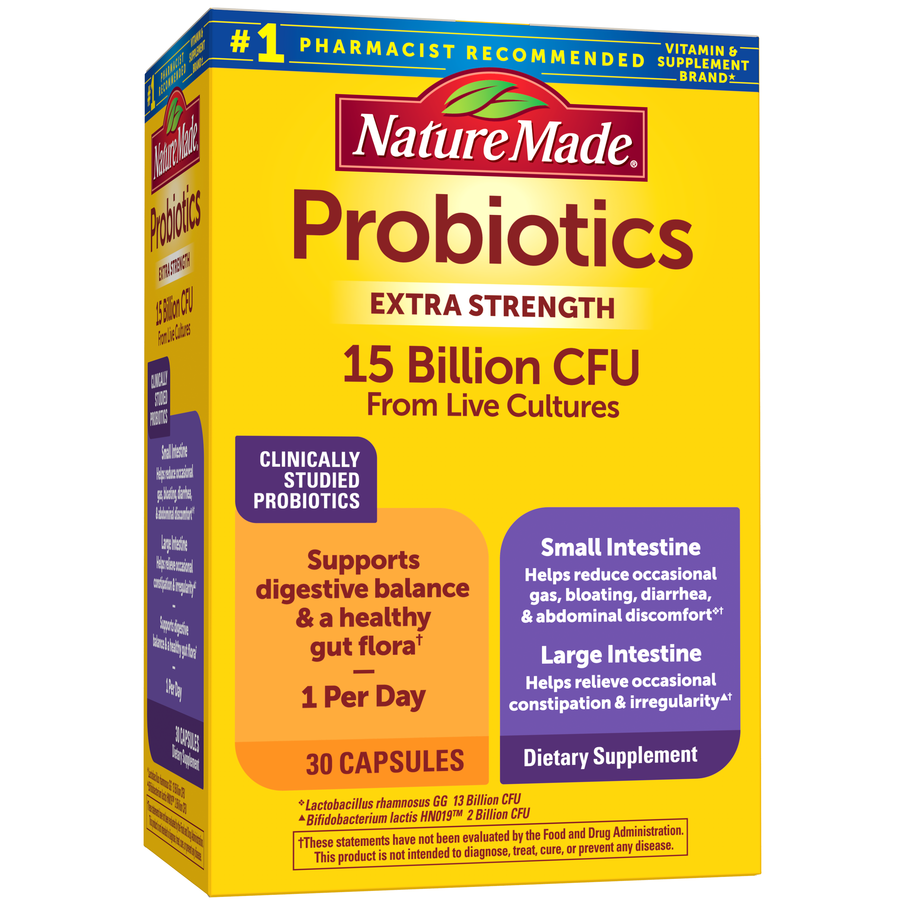 Digestive Probiotics Extra Strength 15 Billion CFU from Live
