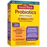 Probiotics Extra Strength 15 Billion CFU from Live Cultures Capsules