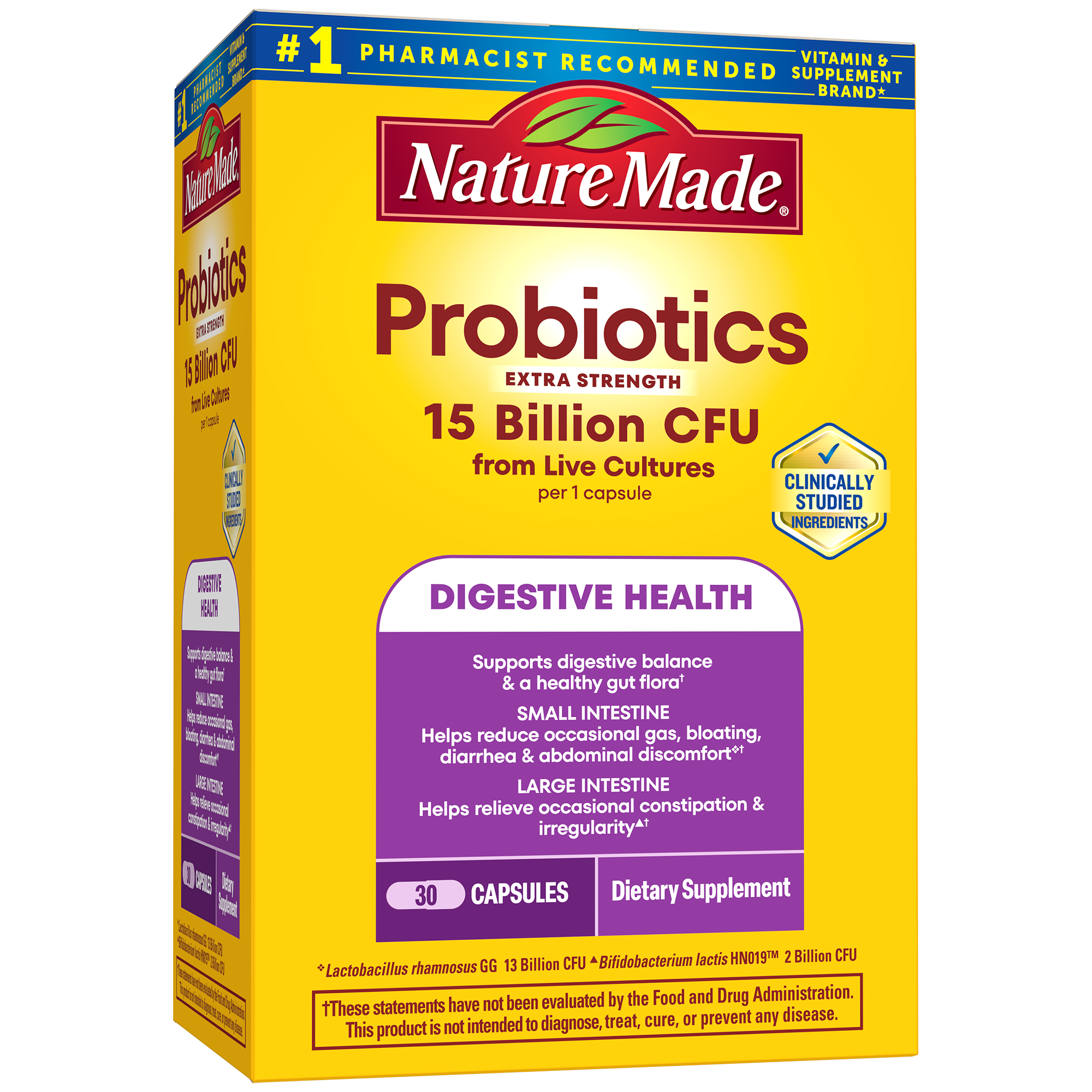 Digestive Probiotics Extra Strength 15 Billion CFU from Live