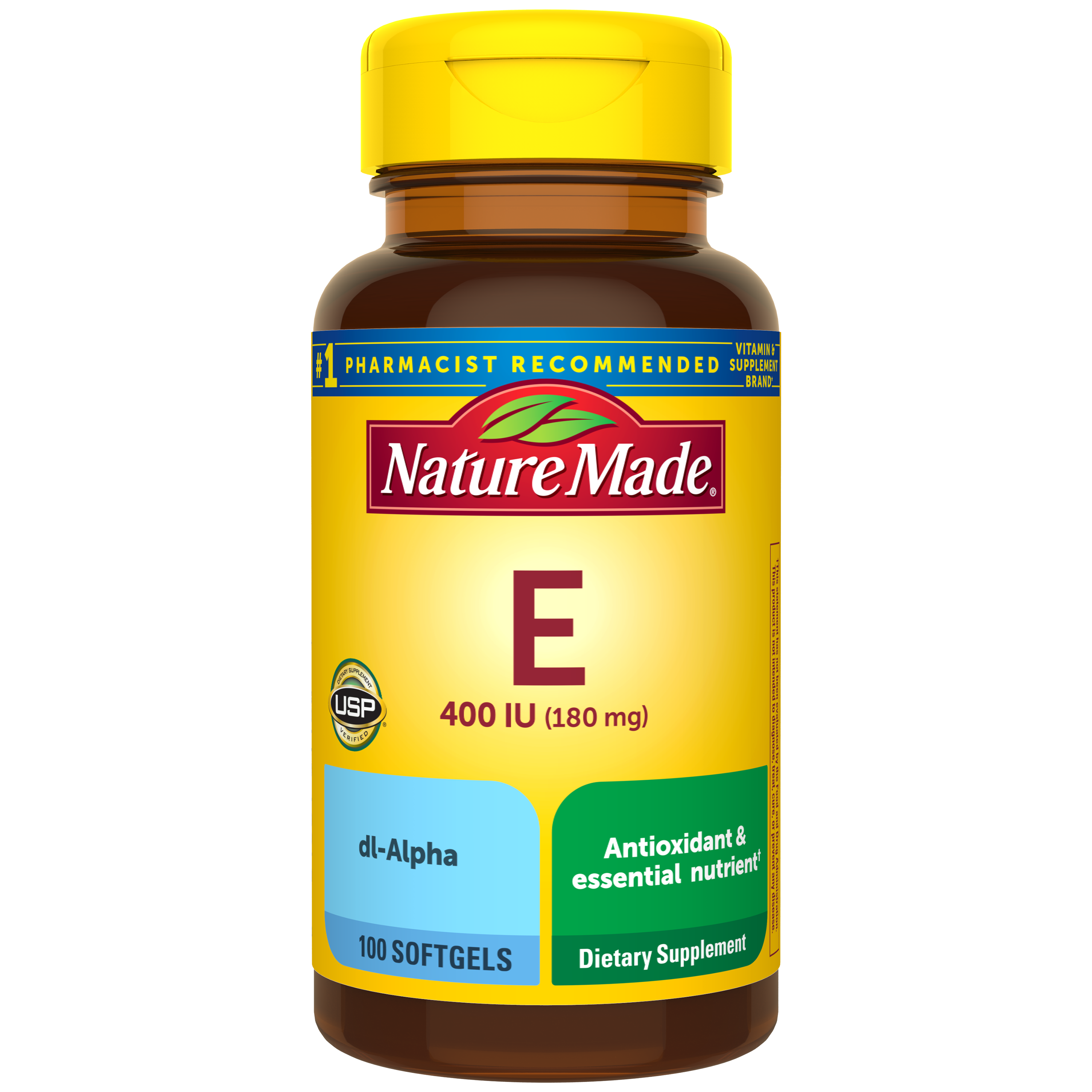 Vitamin E 180 mg (400 IU) Softgels | Essential Nutrient | Nature Made®