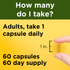 500 mg Turmeric Curcumin Capsules | 60