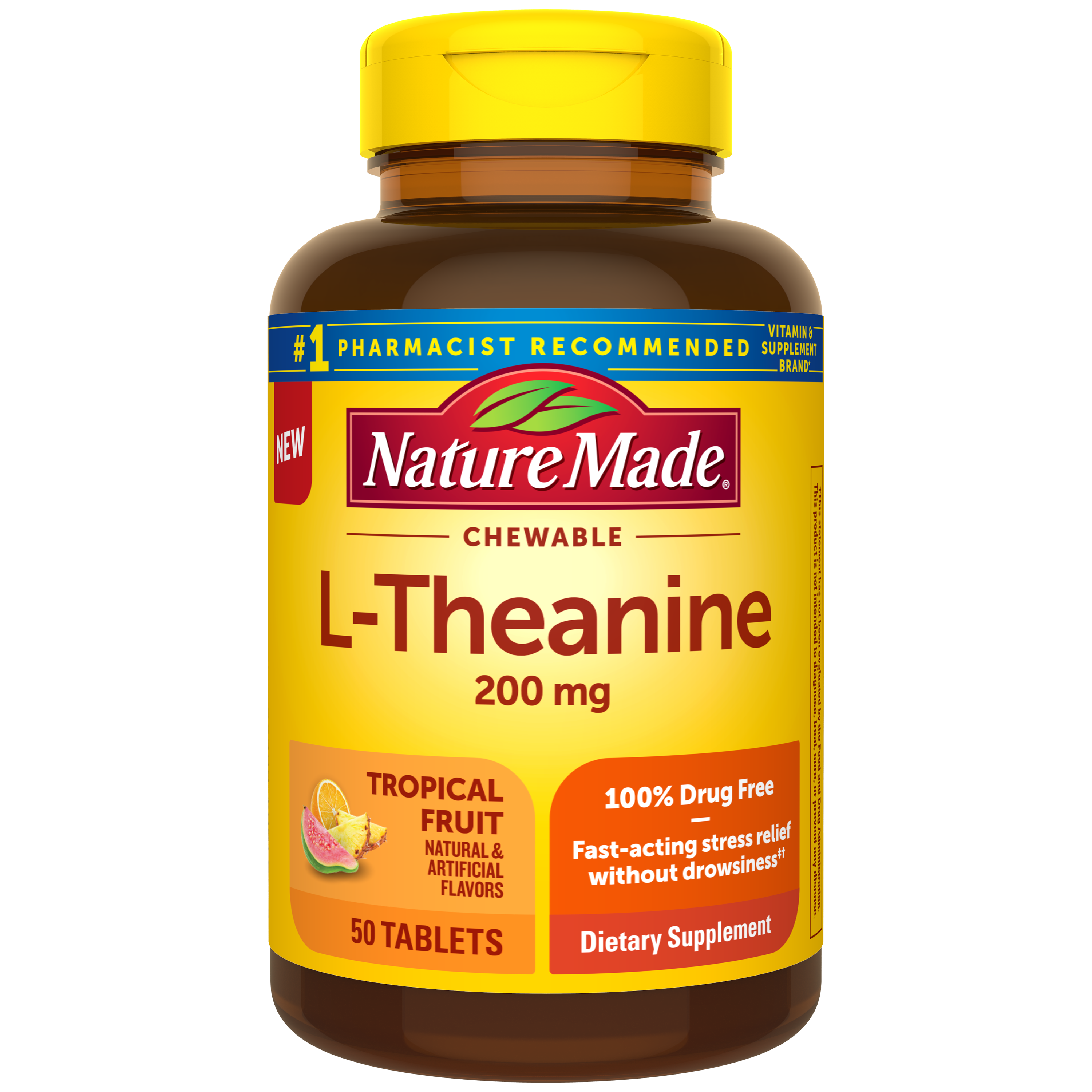 LTheanine 200 mg Chewable Tablets & Nature Made®