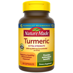 Turmeric Extra Strength 1000 mg (950 mg Curcuminoids) Per Serving Capsules