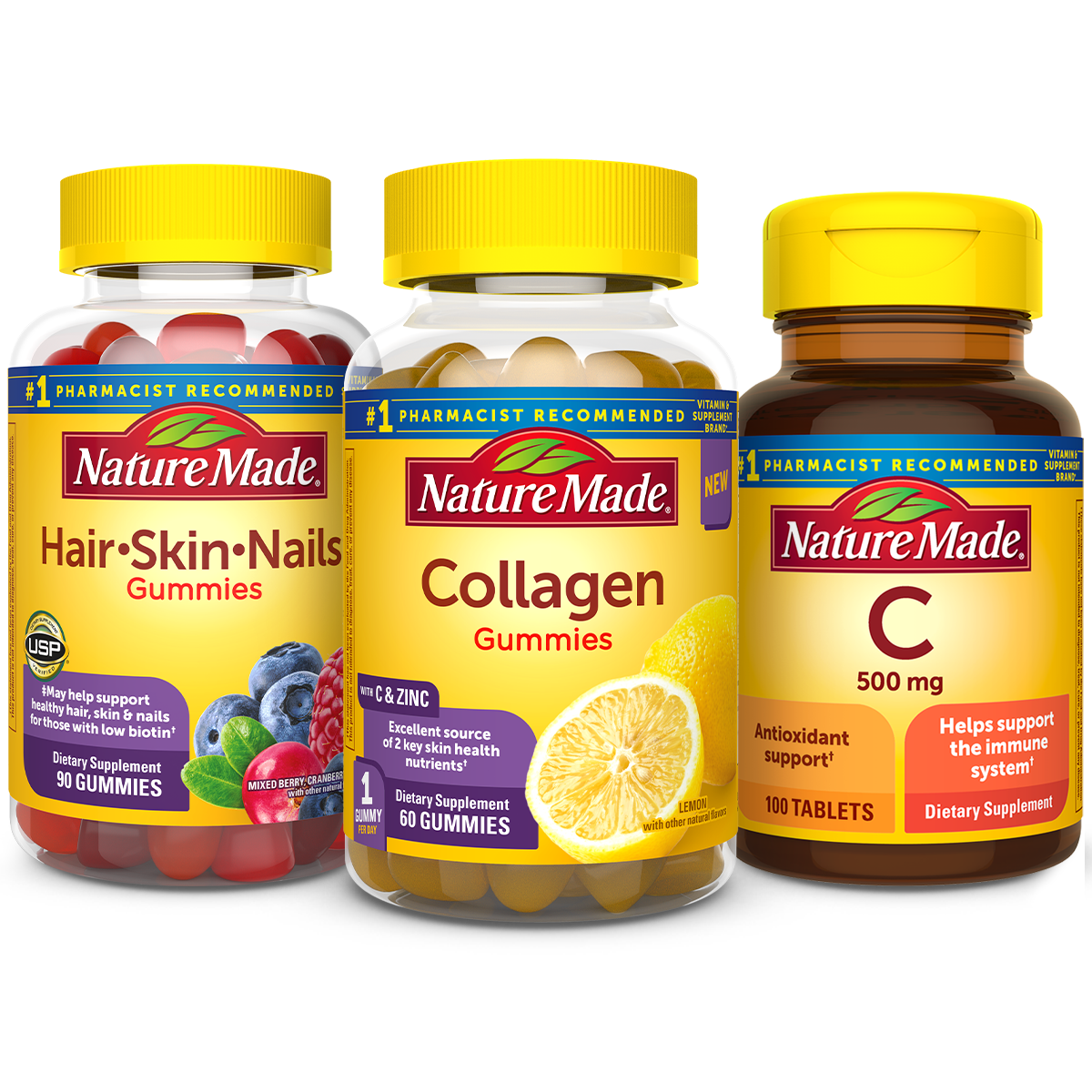 TRIPLE PERFORM - Protein Collagen Powder - 3-Month Collagen Powder -  Flavour: Grapefruit - Dietary Supplement to Support Muscle Building