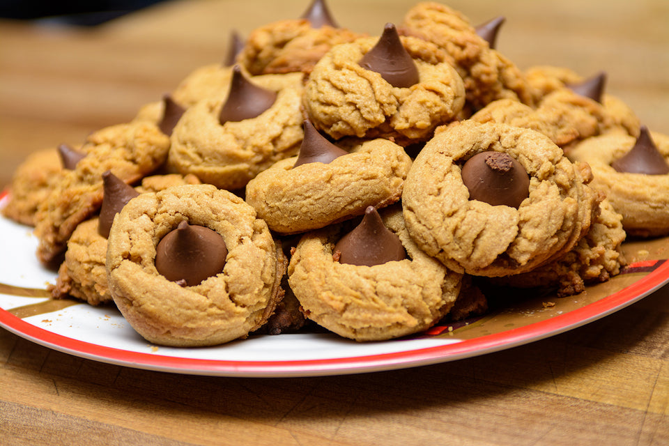 Vegan-Friendly Peanut Butter Blossom Cookies