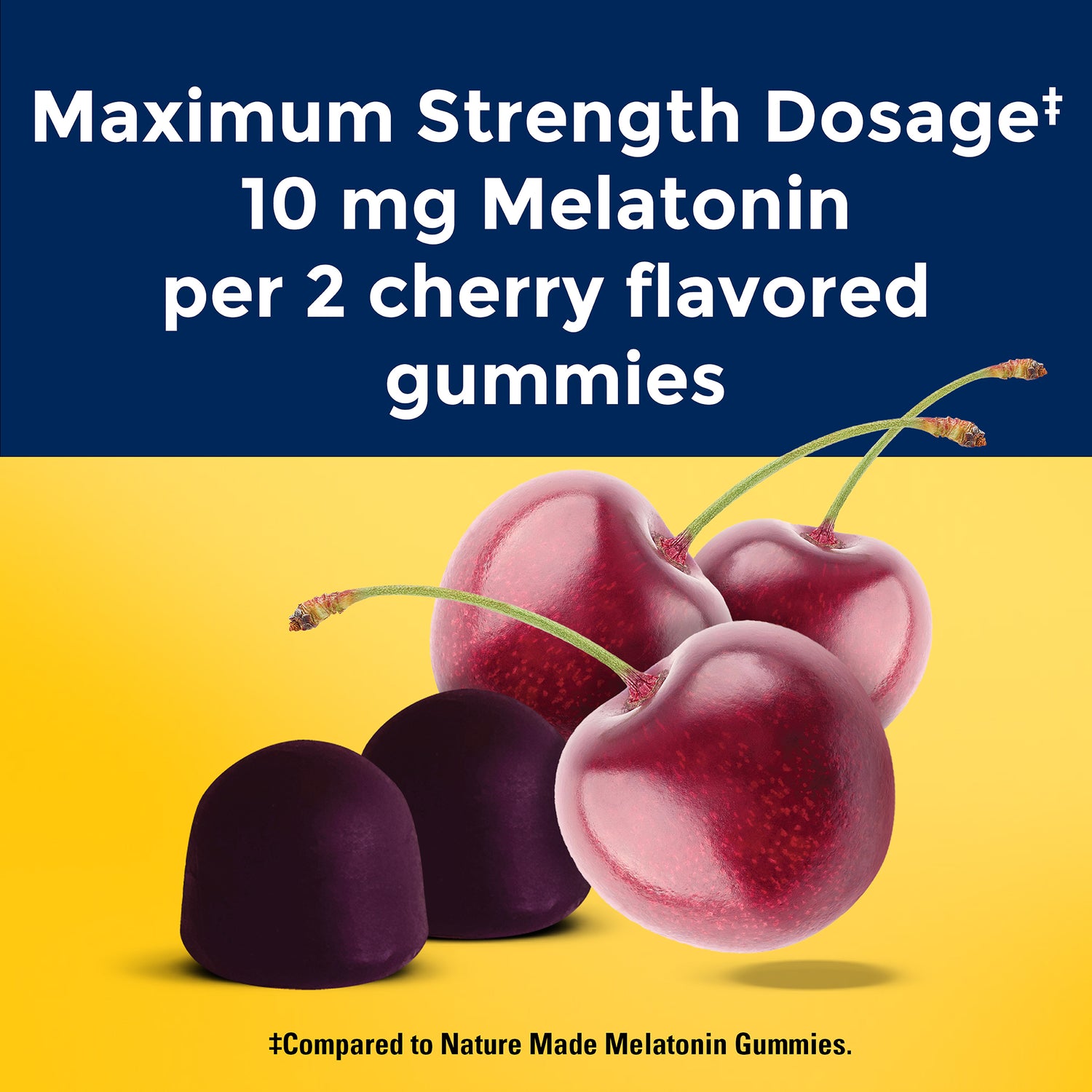 Time Release Melatonin Gummies Maximum Strength Dosage‡ 10 mg Per Serv ...