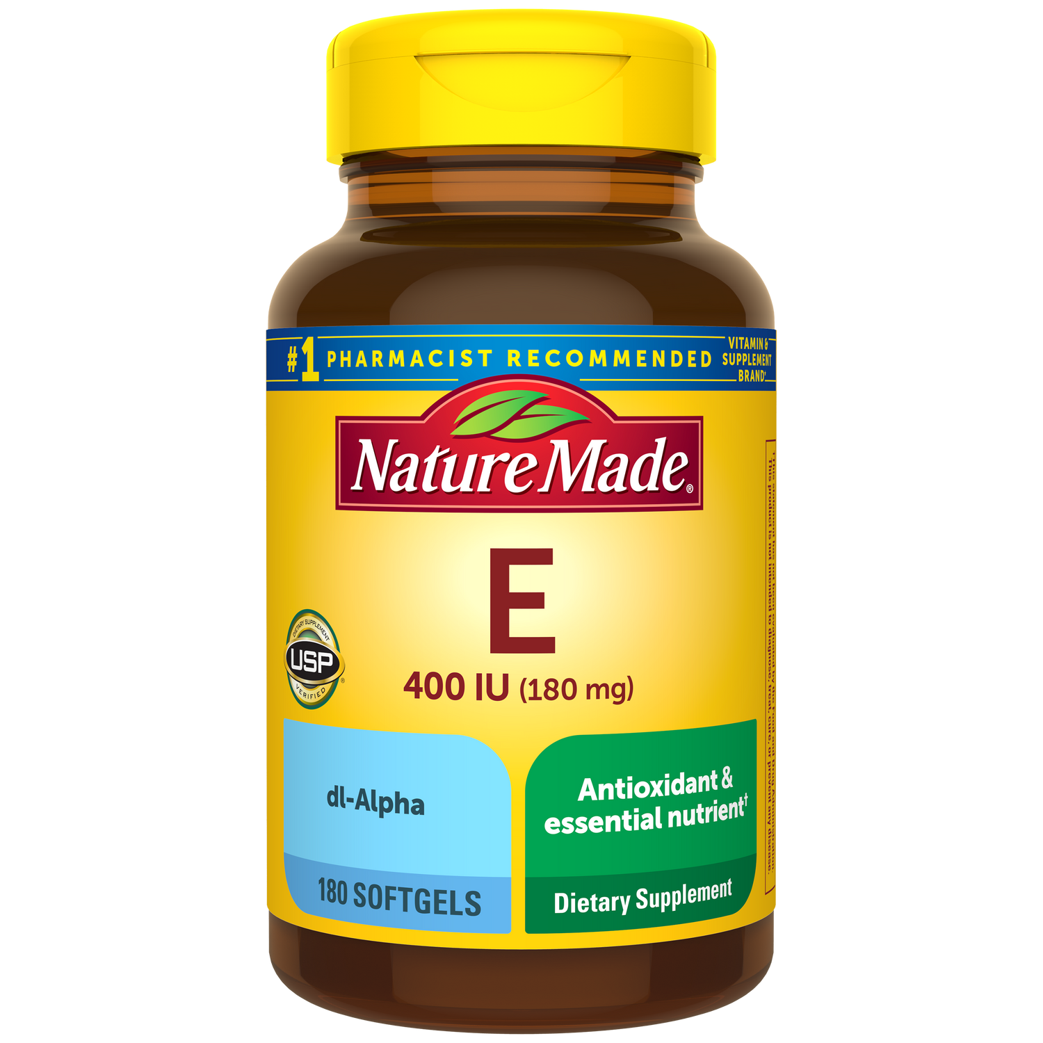 Vitamin E 400 IU (180 mg) dl-Alpha Softgels | 180