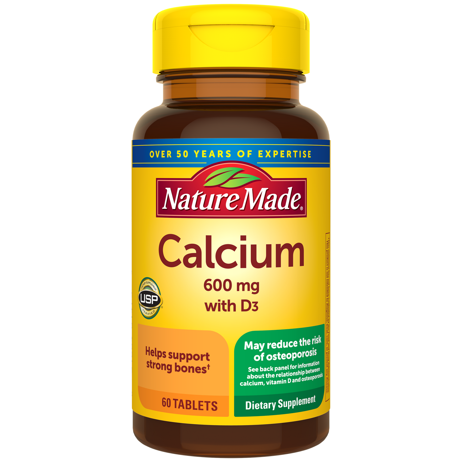 Calcium 600 mg with Vitamin D3 Tablets | 60