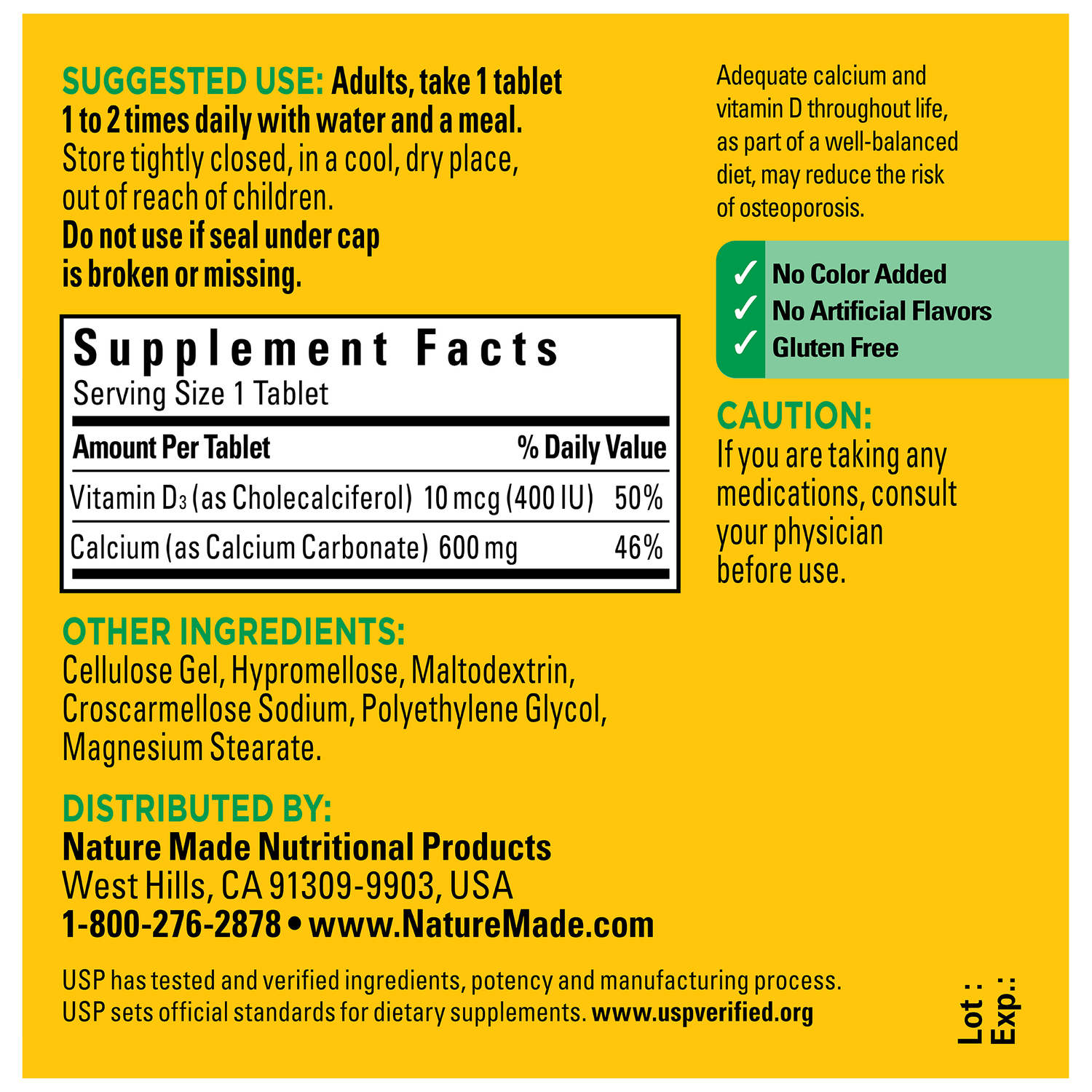 Nature Made Calcium with Vitamin D3