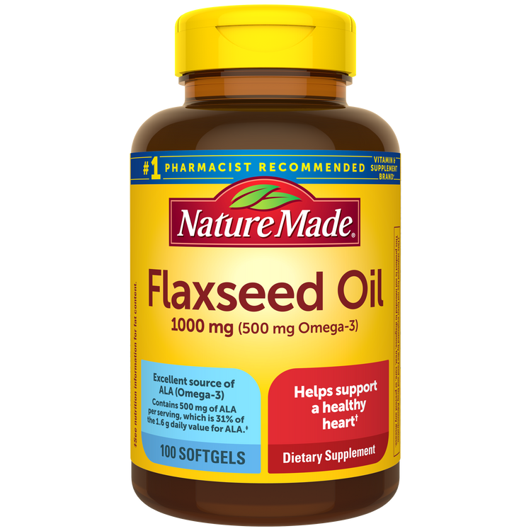 Nature Made Flaxseed Oil 1000 Mg Softgels