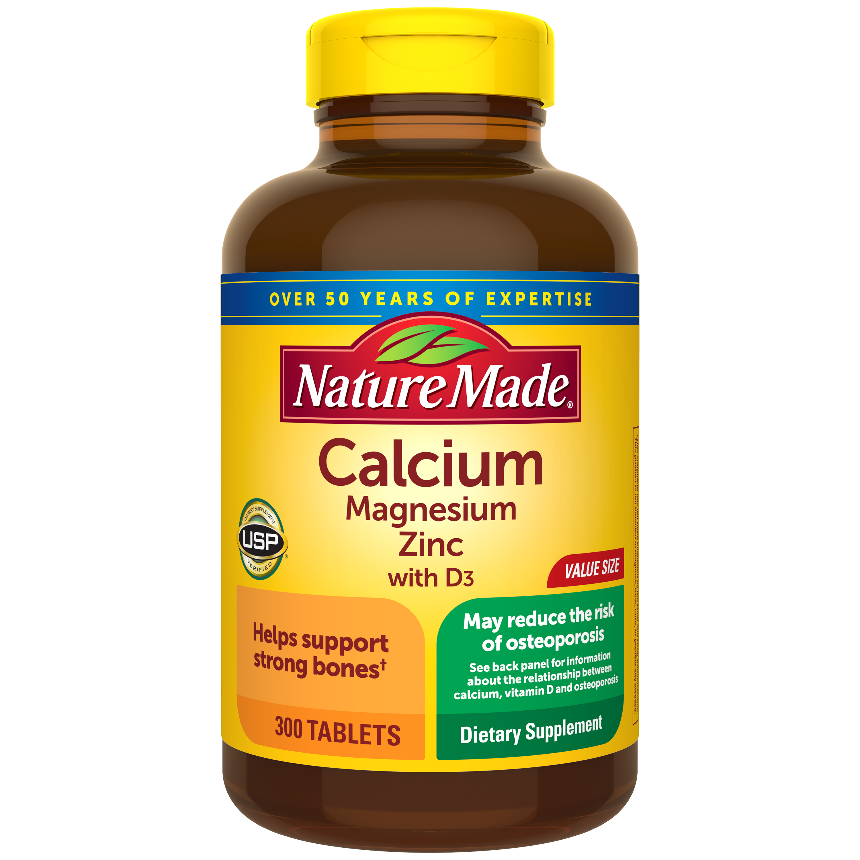 Calcium, Magnesium & Zinc Supplement | Nature Made®