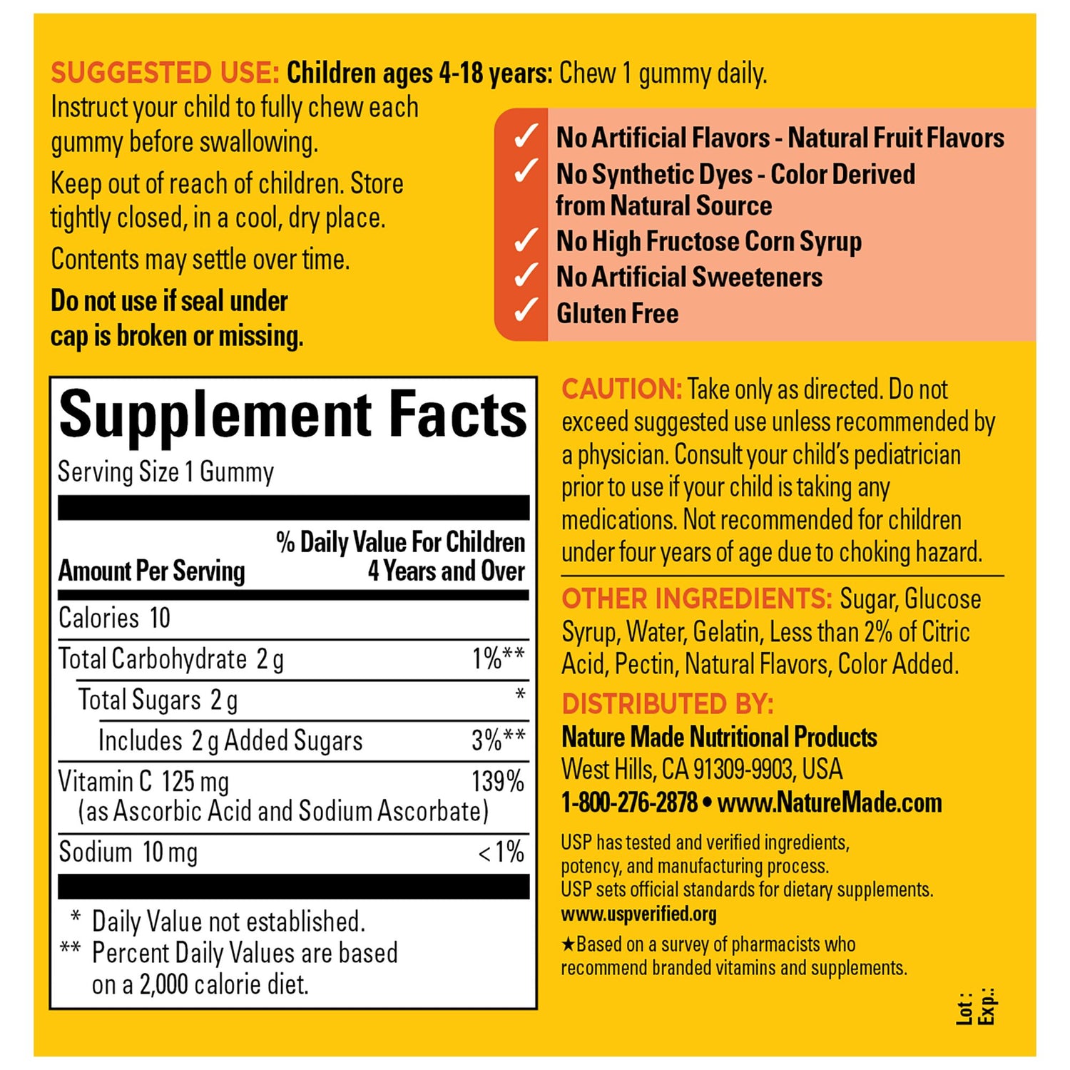 Plant Based Kids Multivitamin Gummies - Multivitamin For Kids Immunity Support Vitamins A C D3 E B Zinc Gelatin Gluten Free Non Gmo Gummy Formula 180ct