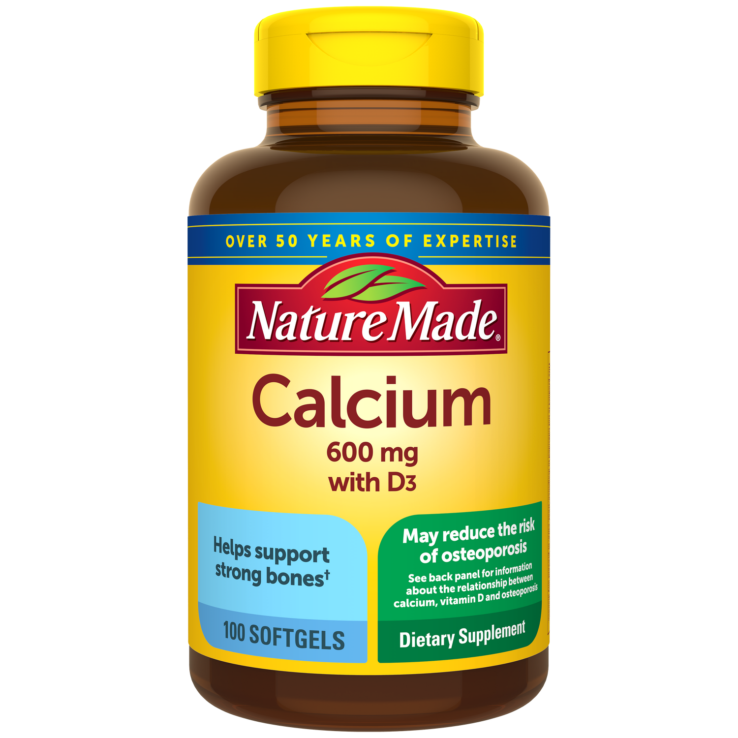 Calcium 600 mg with Vitamin D3 Softgels | 