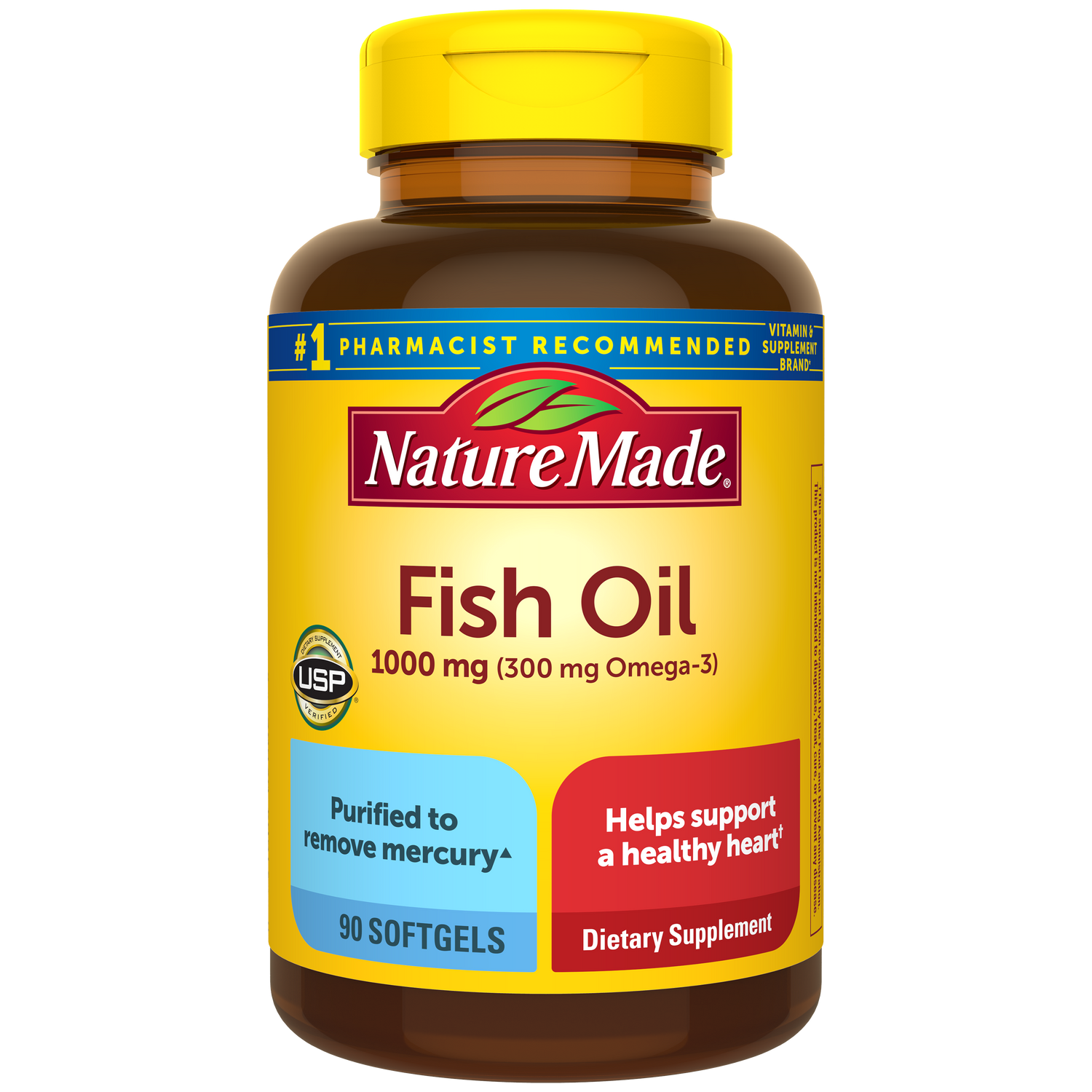 Fish Oil 1000 mg Softgels | 90