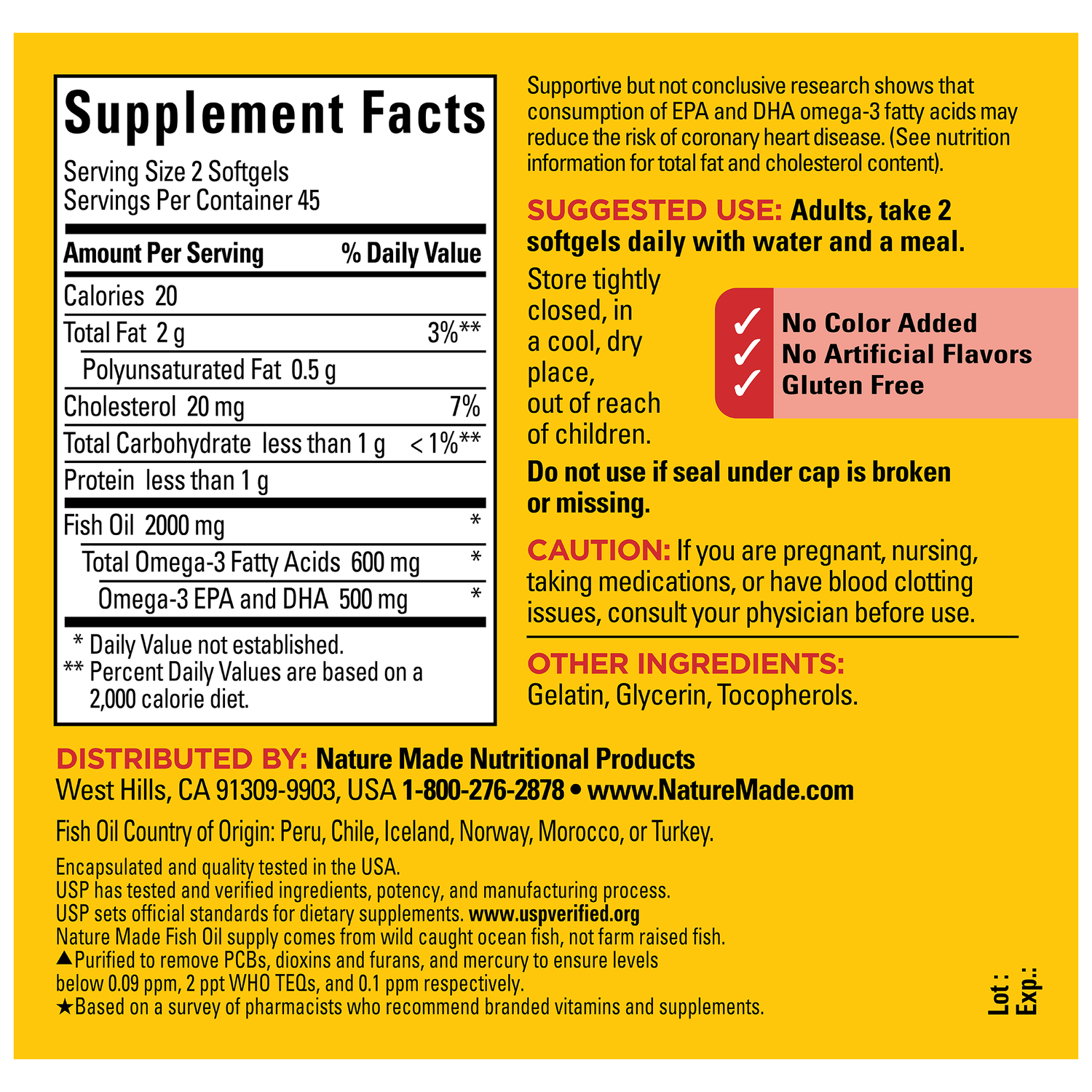 Nature made fish oil 1000mg best sale