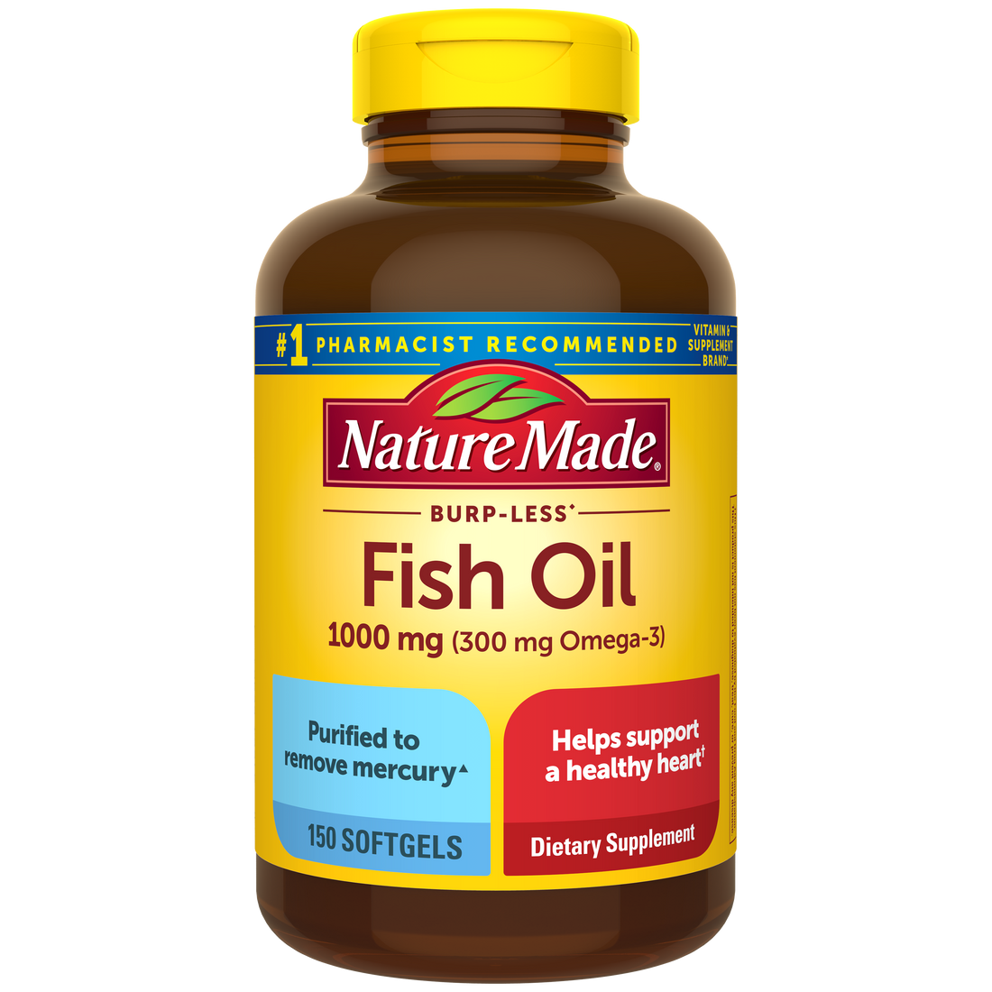 Nature Made Burp-Less Fish Oil 1000 mg Softgels