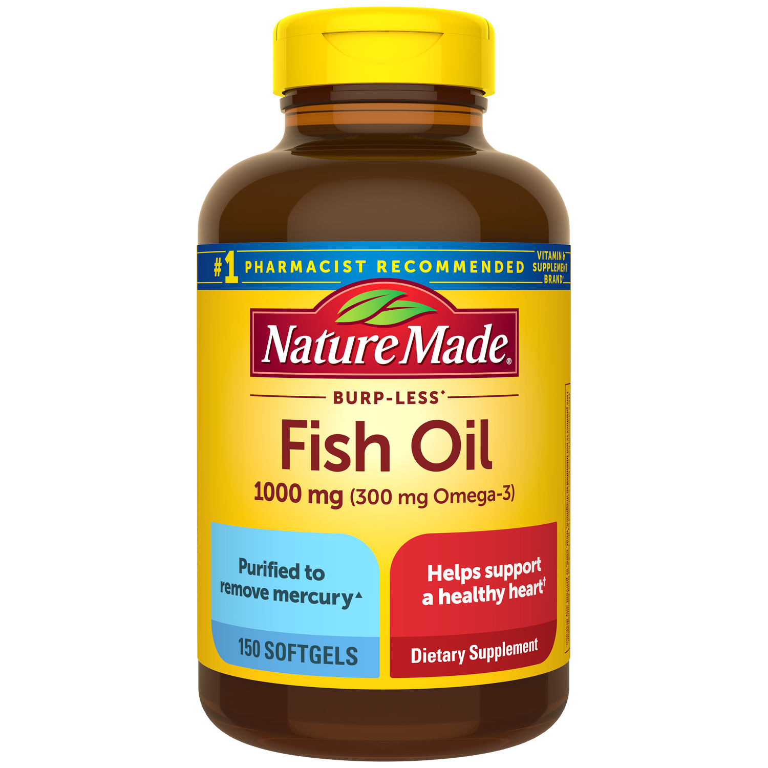 Burp-Less♦ Fish Oil 1000 mg Softgels | 