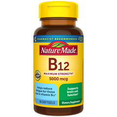 Vitamin B12 Maximum Strength 5000 mcg Softgels