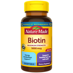 Maximum Strength Biotin 5000 mcg Softgels