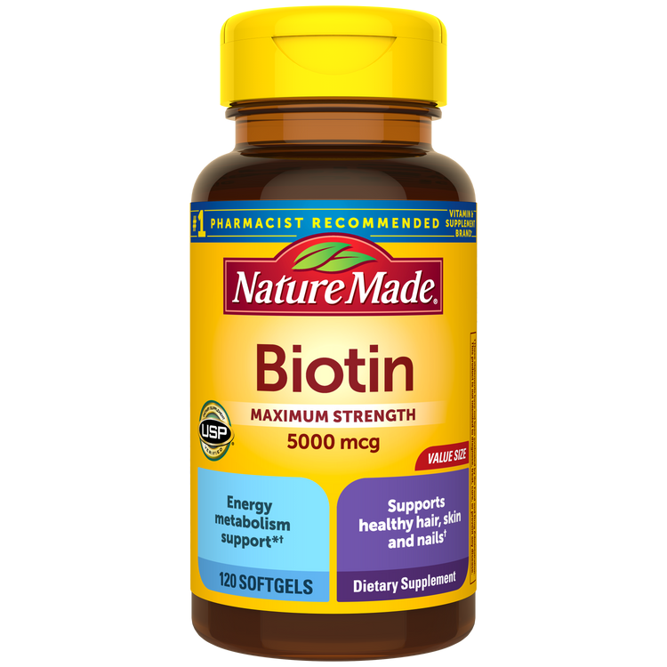 Nature Made Maximum Strength Biotin 5000 mcg Softgels