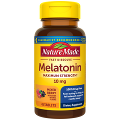 Fast Dissolve Melatonin Maximum Strength‡ 10 mg Tablets