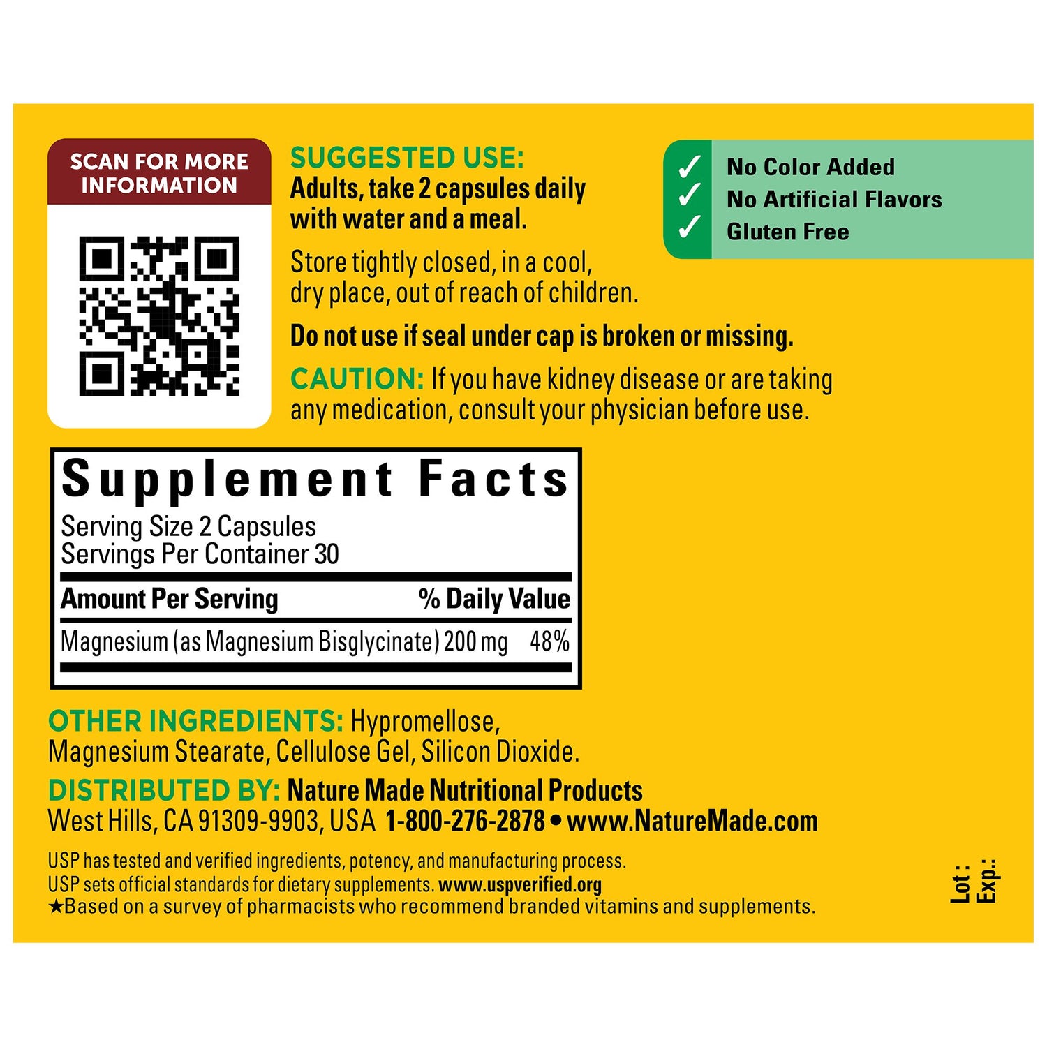 High Absorption Magnesium Glycinate Capsules 200 mg High Absorption Magnesium Glycinate Capsules 200 mg