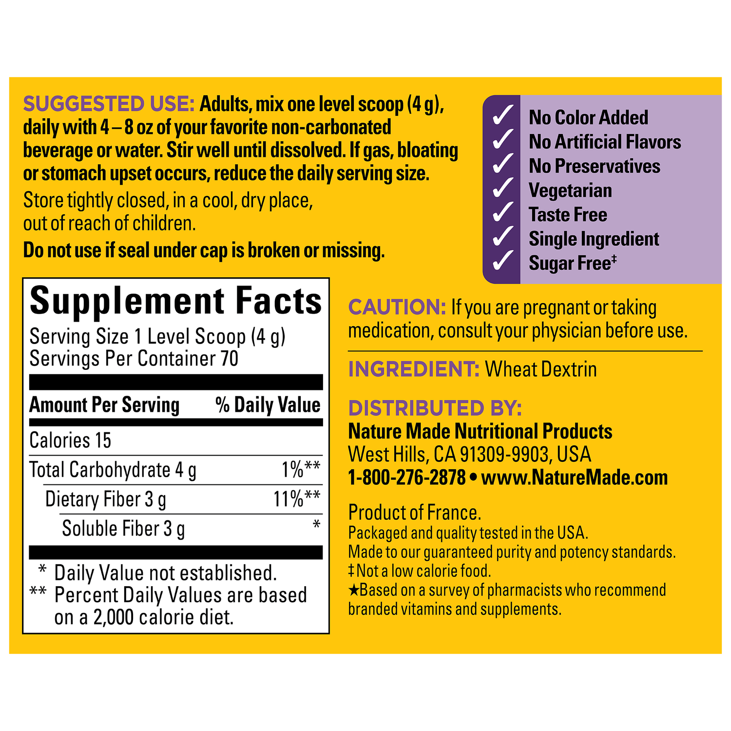 Optifibre Powder Dietary Fibre Powder 250g X 6 - Special Offer