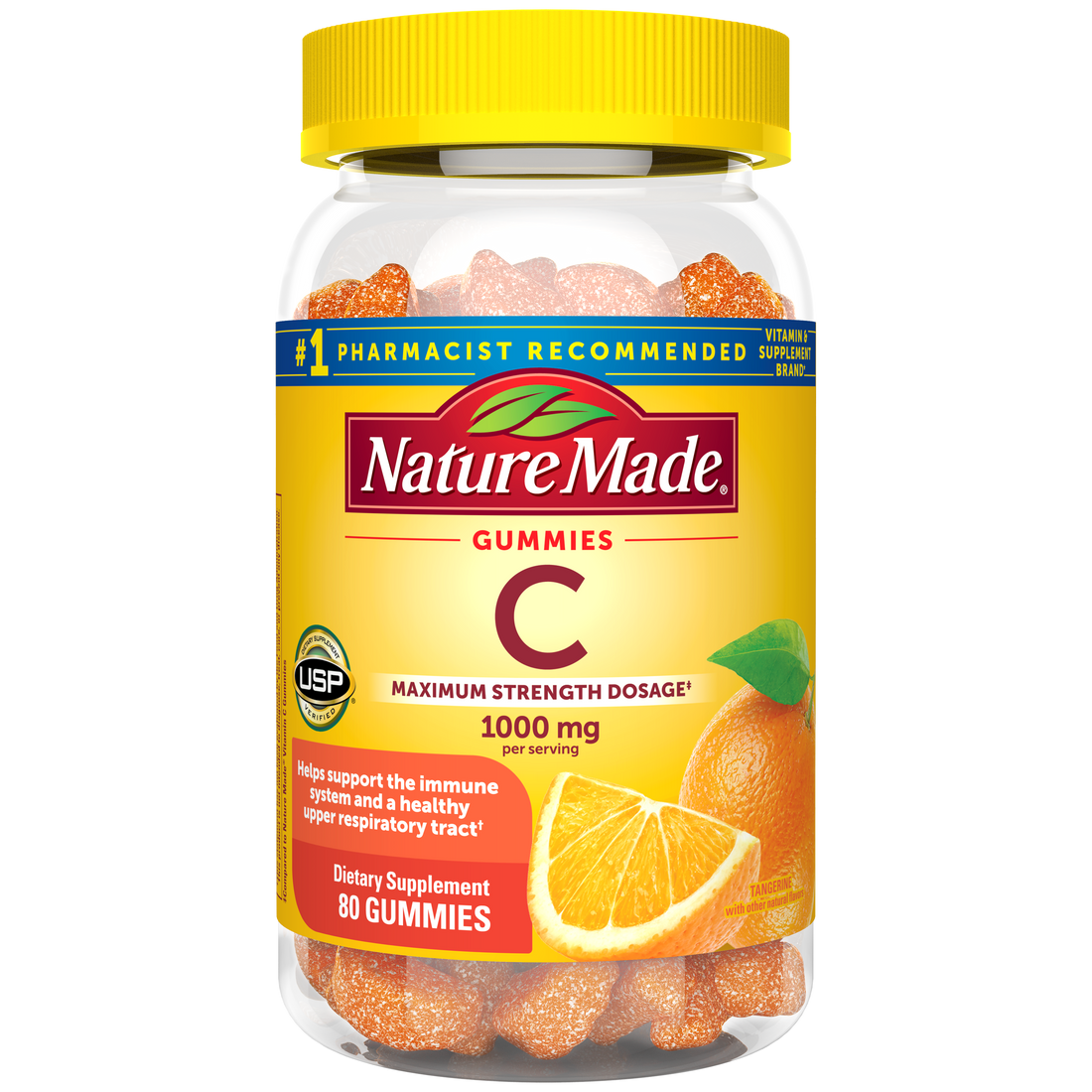 Nature Made Vitamin C Gummies Maximum Strength Dosage‡ 1000 Mg Per Serving