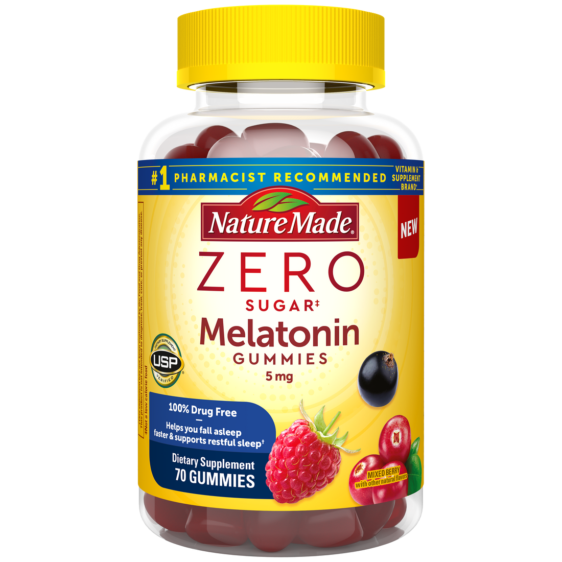 Nature Made Zero Sugar‡ Melatonin Extra Strength 5 Mg Gummies