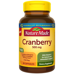Cranberry Capsules 500 Mg With Vitamin C