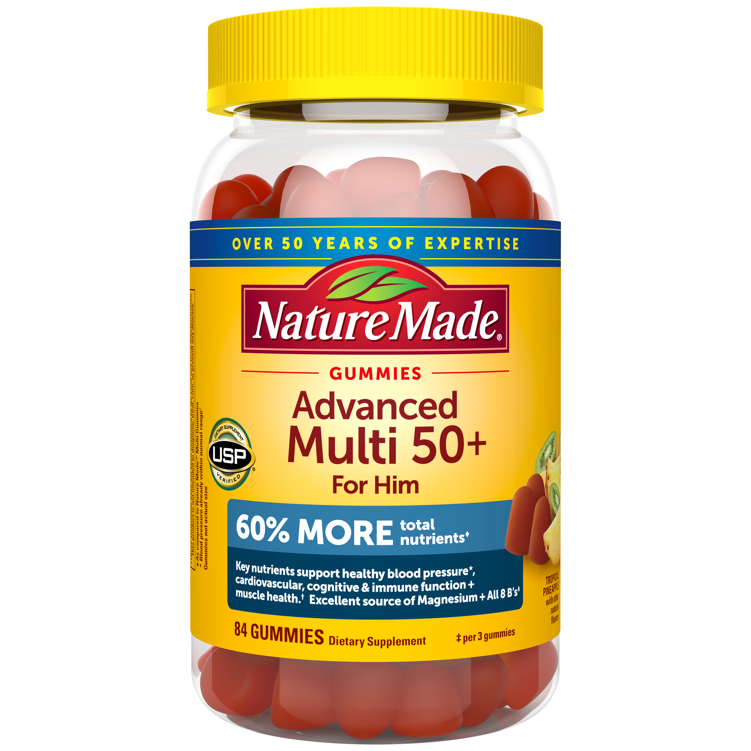 Advanced Multi Gummies For Him 50+ — vitamin supplement