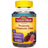 Nature Made Probiotic Plus Prebiotic Fiber Gummies – 50 count.  