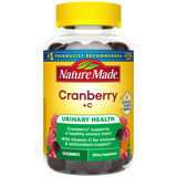 Nature Made Cranberry + C gummy supplement bottle.