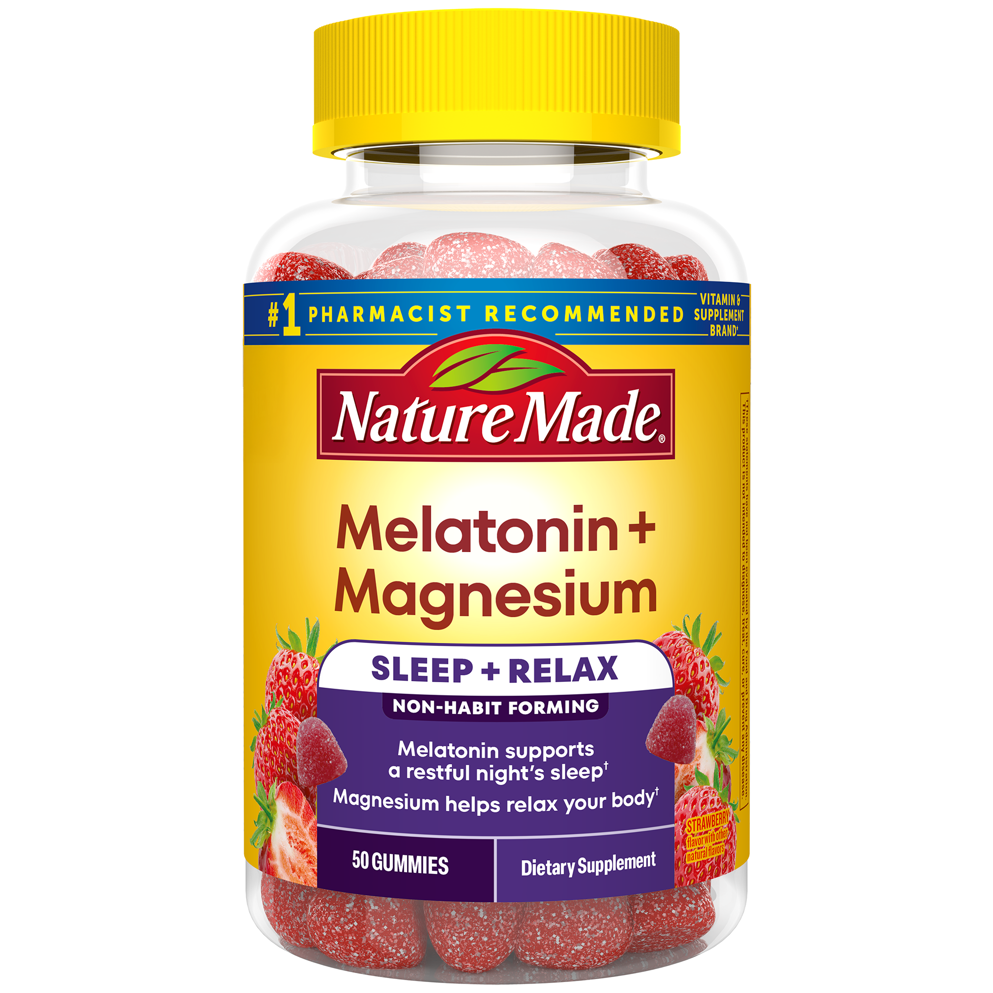 Melatonin + Magnesium Sleep and Relax Gummies — vitamin supplement