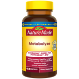 Nature Made Metabolyze dietary supplement bottle.