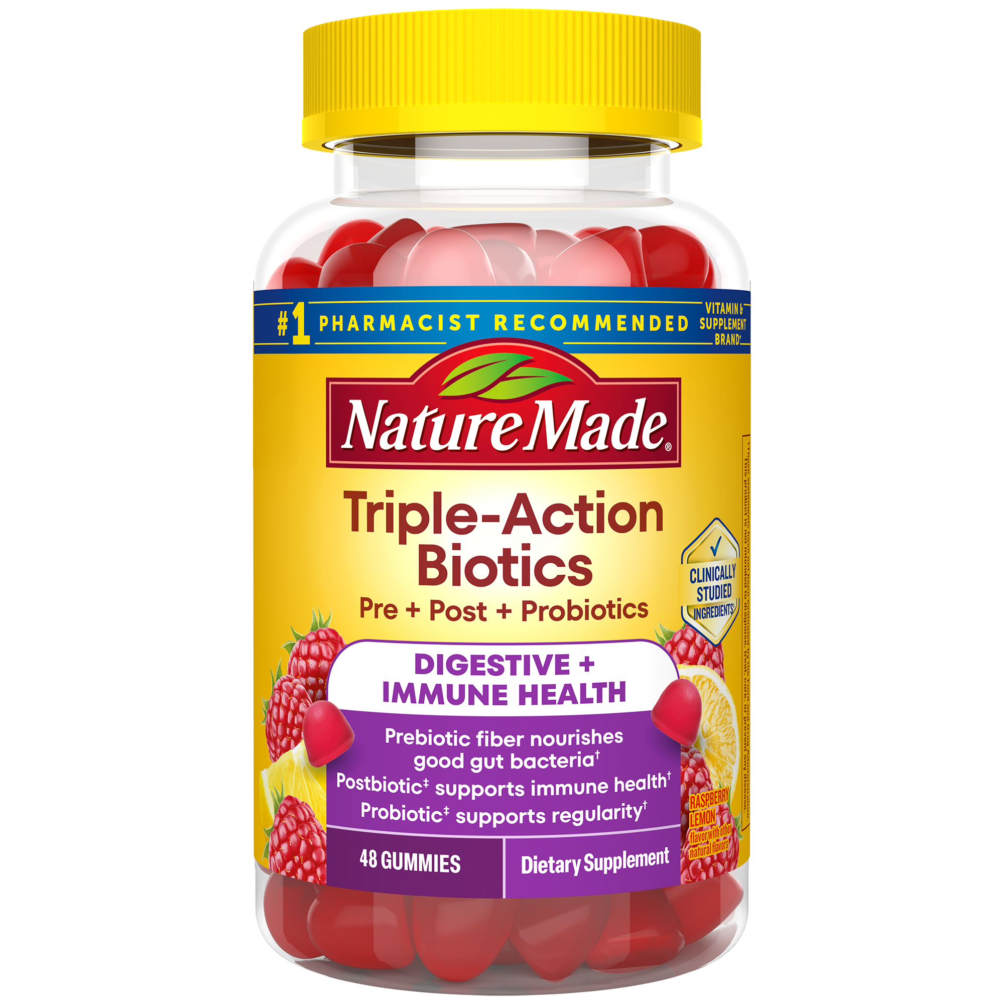 Triple-Action Pre + Post + Probiotic Gummies — vitamin supplement