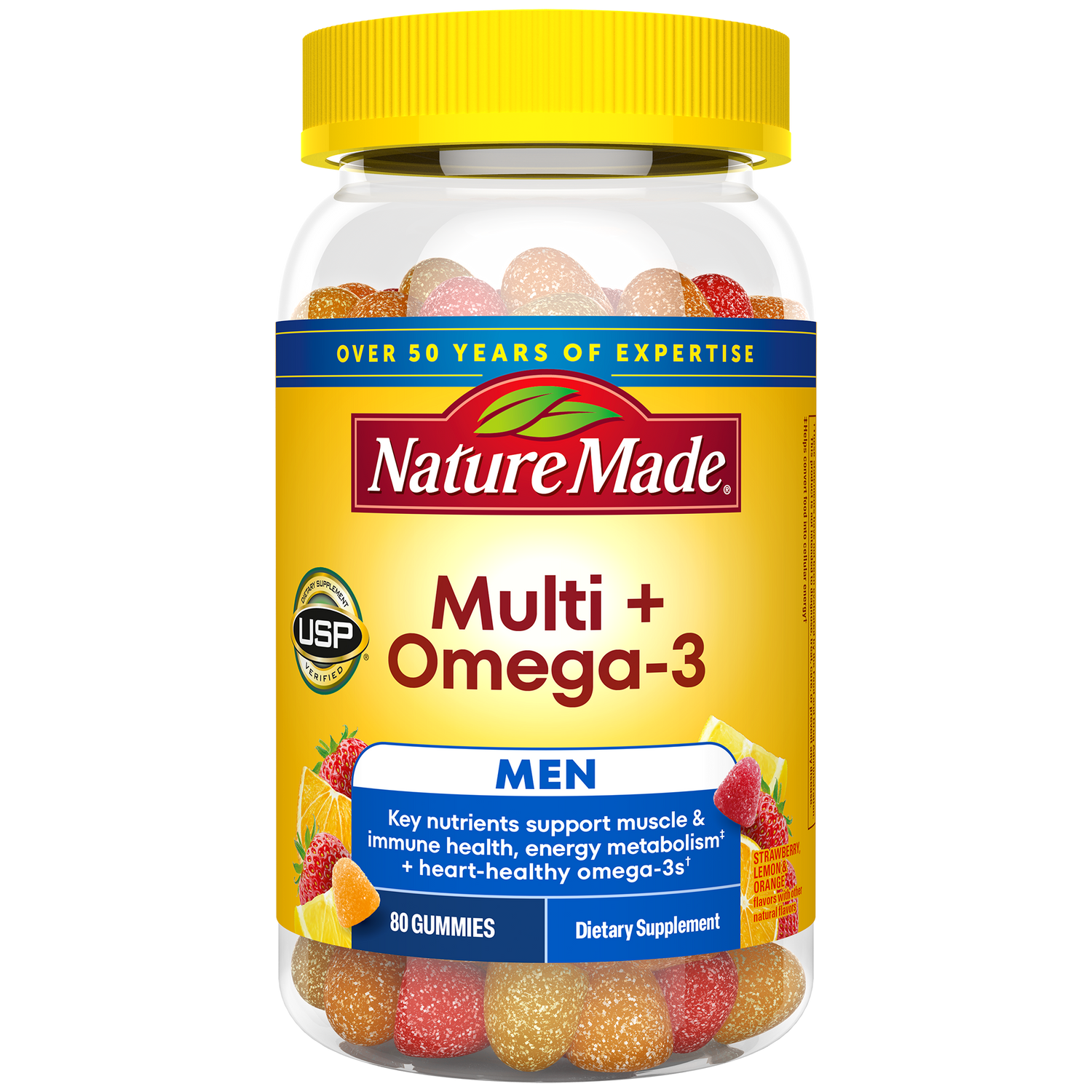 Men's Multi + Omega-3 Gummies | 80