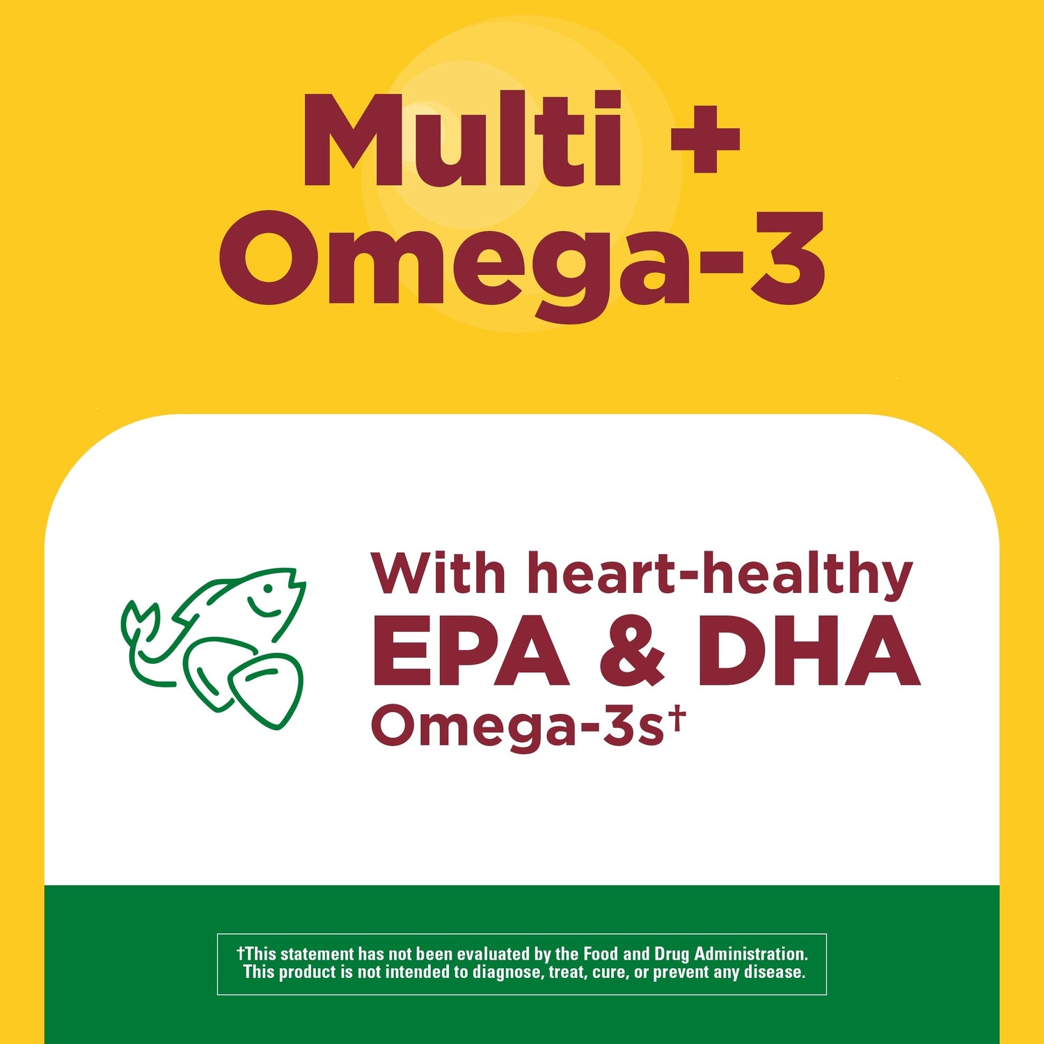 Multivitamin + Omega-3 Gummies | Nature Made Adult Multi + Omega-3 gummies featuring heart-healthy EPA and DHA Omega-3 nutrients