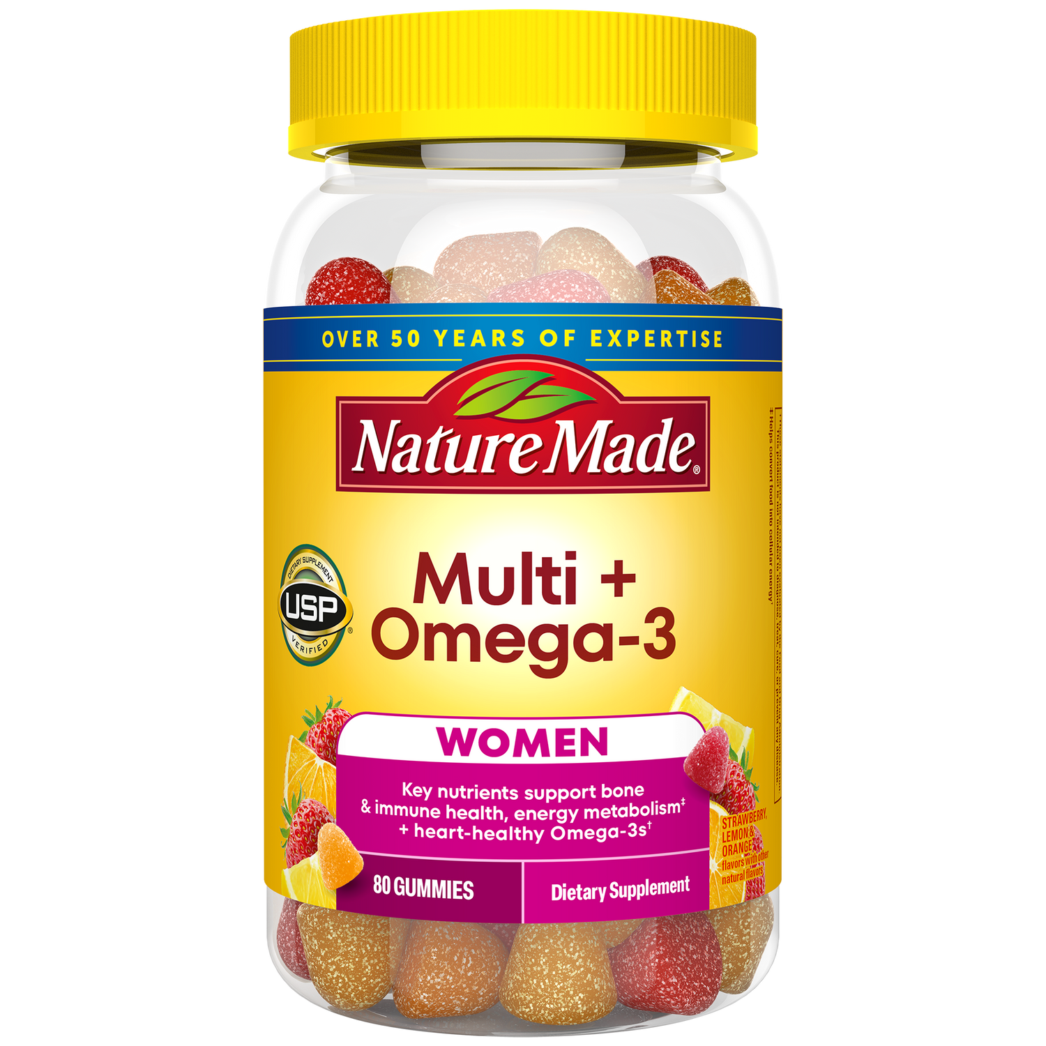 Women's Multivitamin + Omega-3 Gummies | 80