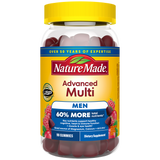 Nature Made Advanced Multi Men Gummies mixed berry flavor dietary supplement bottle
