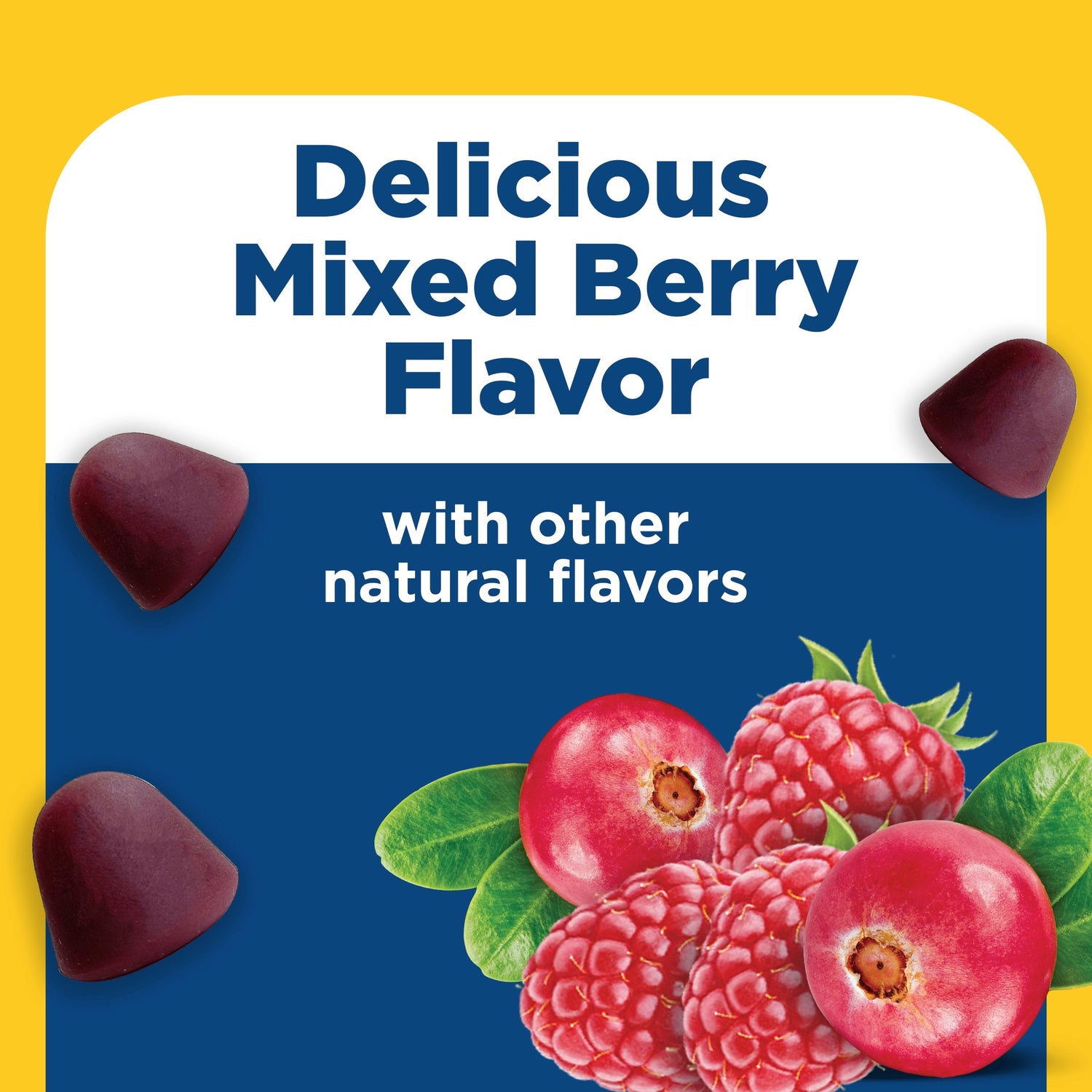 Men's Advanced Multivitamin Gummies | Nature Made Advanced Multi Men Gummies mixed berry flavor with natural fruit flavors