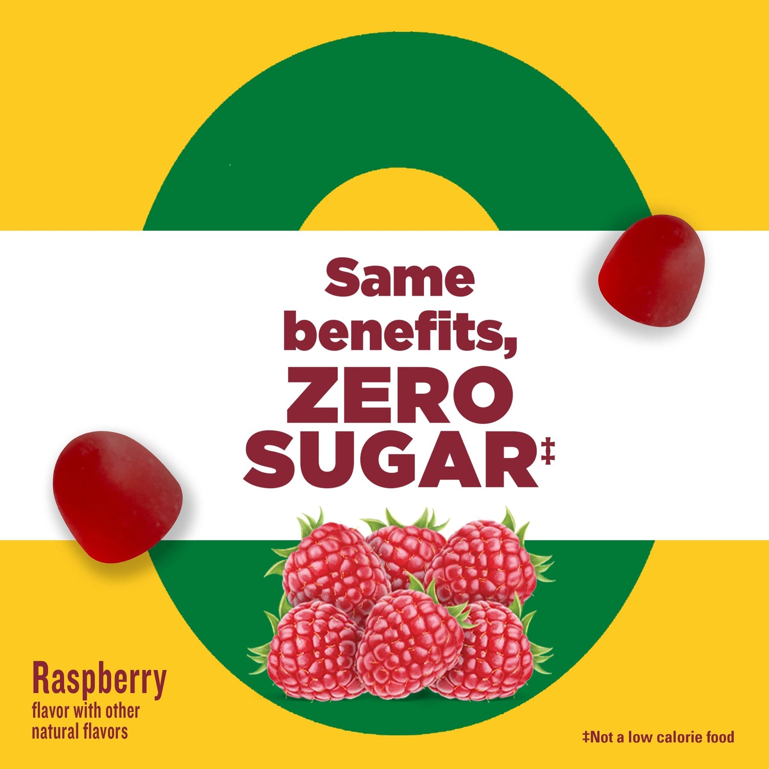 Zero Sugar‡ Energy◆ B12 Gummies 1000 Mcg Per Serving | Nature Made Zero Sugar B12 Gummies with raspberry flavor and zero sugar
