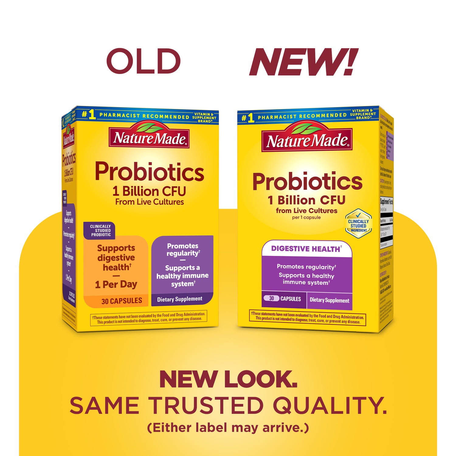 Probiotics 1 Billion CFU From Live Cultures Capsules | 