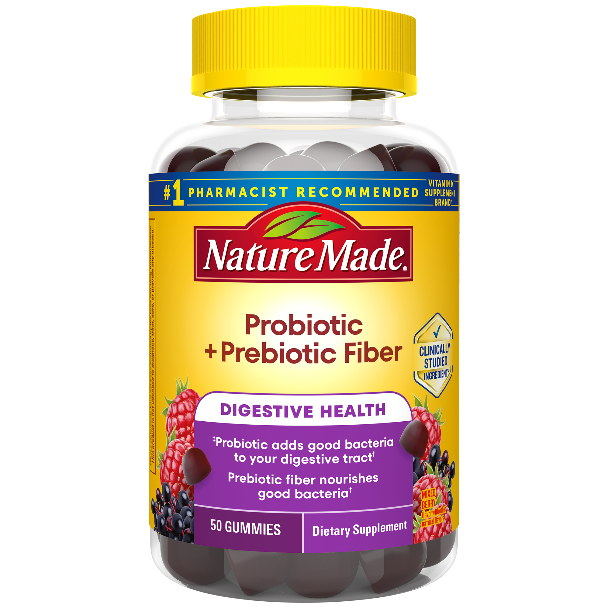 Probiotic + Prebiotic Fiber Gummies — vitamin supplement