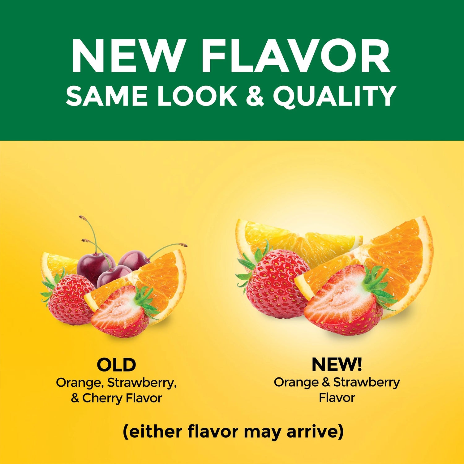 Multivitamin Gummies | Nature Made Adult Multi Gummies flavor update showing old cherry blend and new orange and strawberry flavors