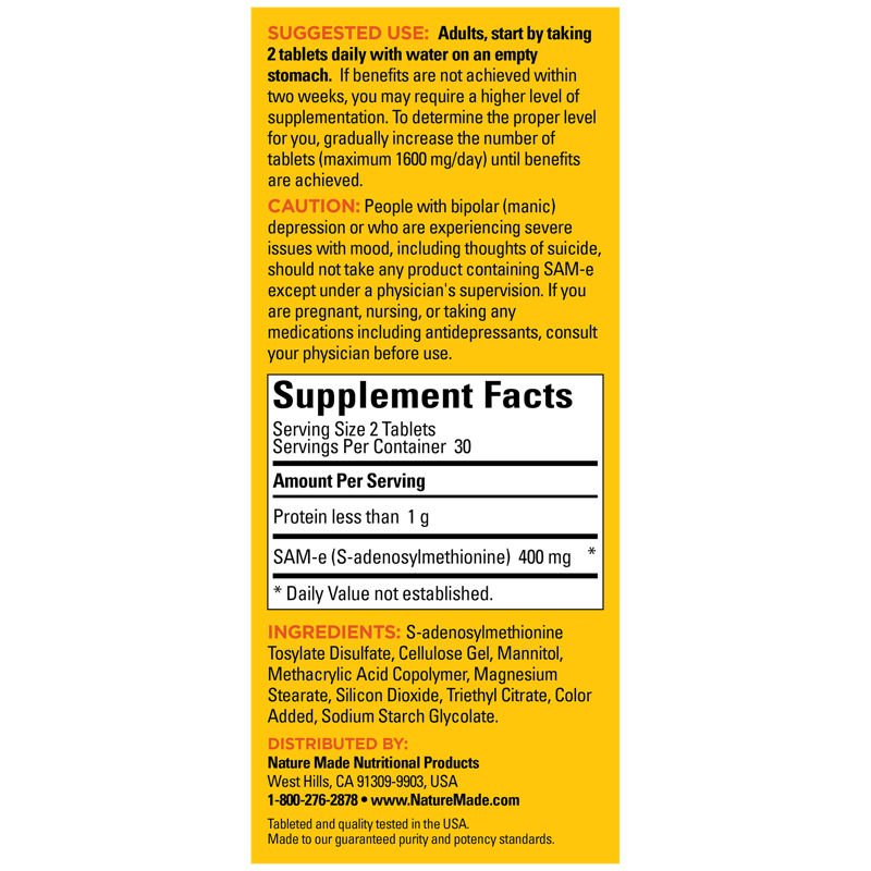 does sam-e increase glutathione SAM-e 200mg Supplement by Life