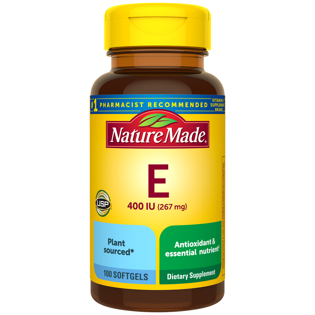 Vitamin E 267 mg (400 IU) Softgels Essential Nutrient Nature Made®