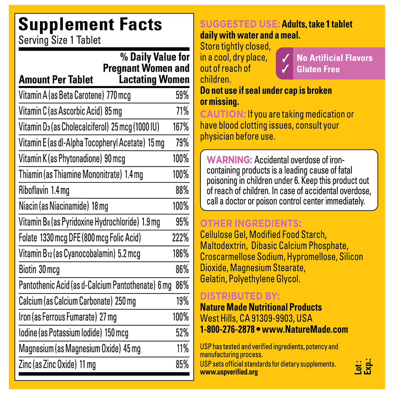 Nature Made Powder Nature Made Prenatal Vitamins