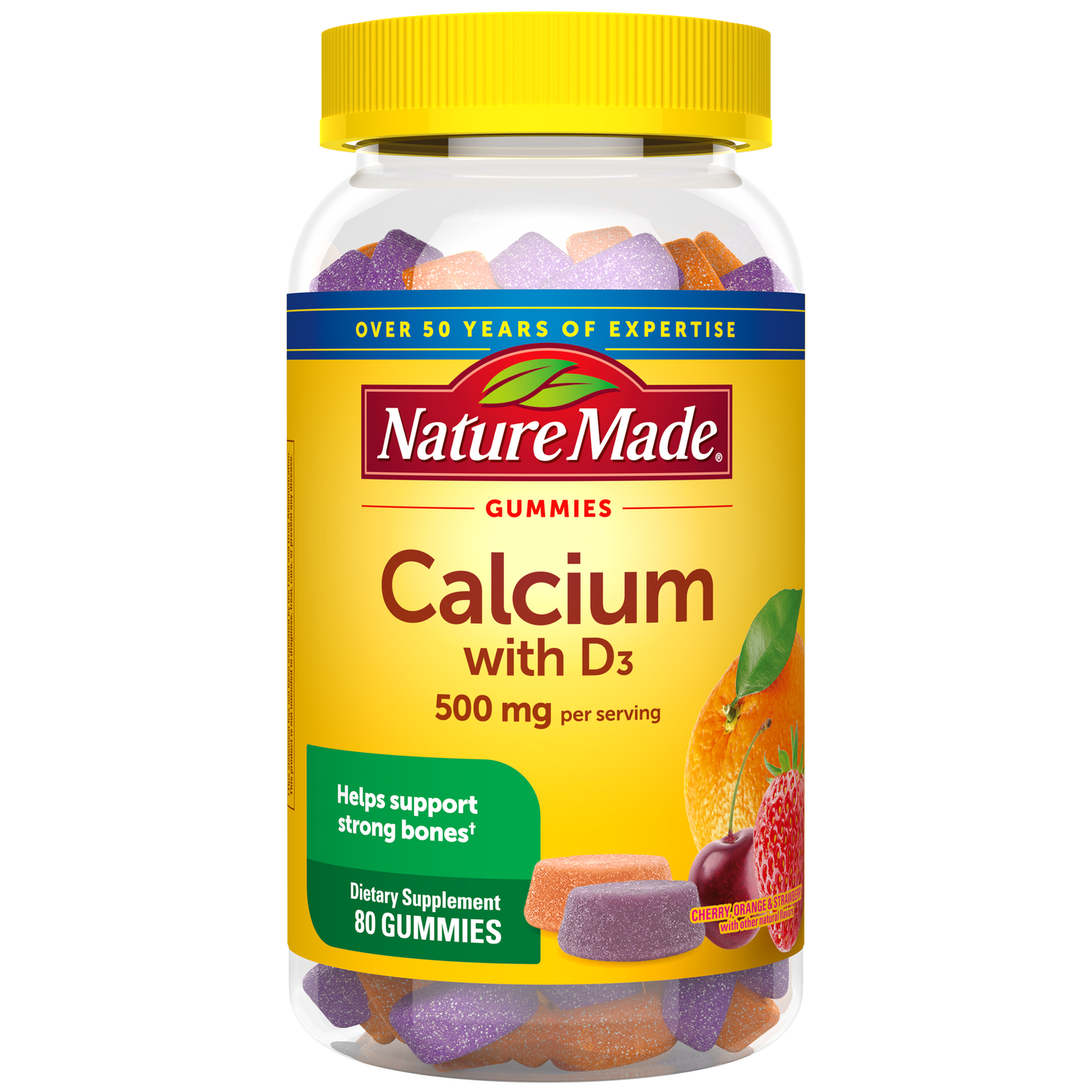 Calcium Gummies 500mg per serving with Vitamin D3 | 
